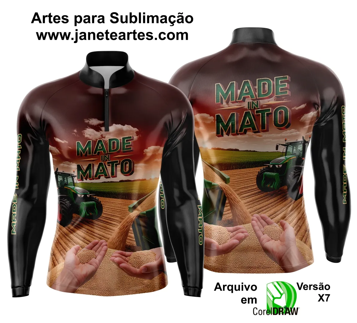 Arte Estampa Camisa Agro 2025 - Template Camisa Agro - 0021