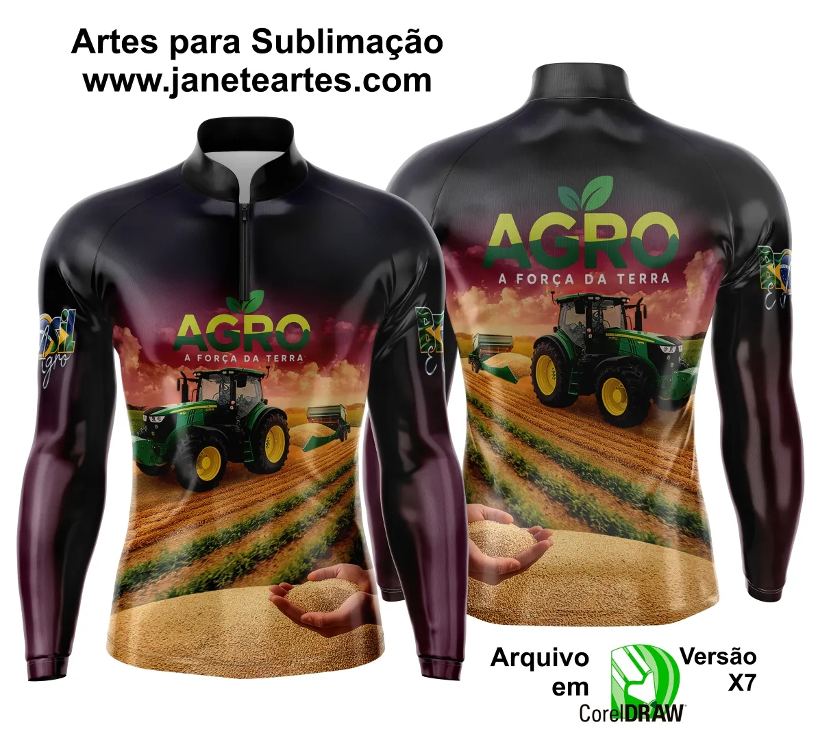 Arte Estampa Camisa Agro 2025 - Template Camisa Agro - 0023