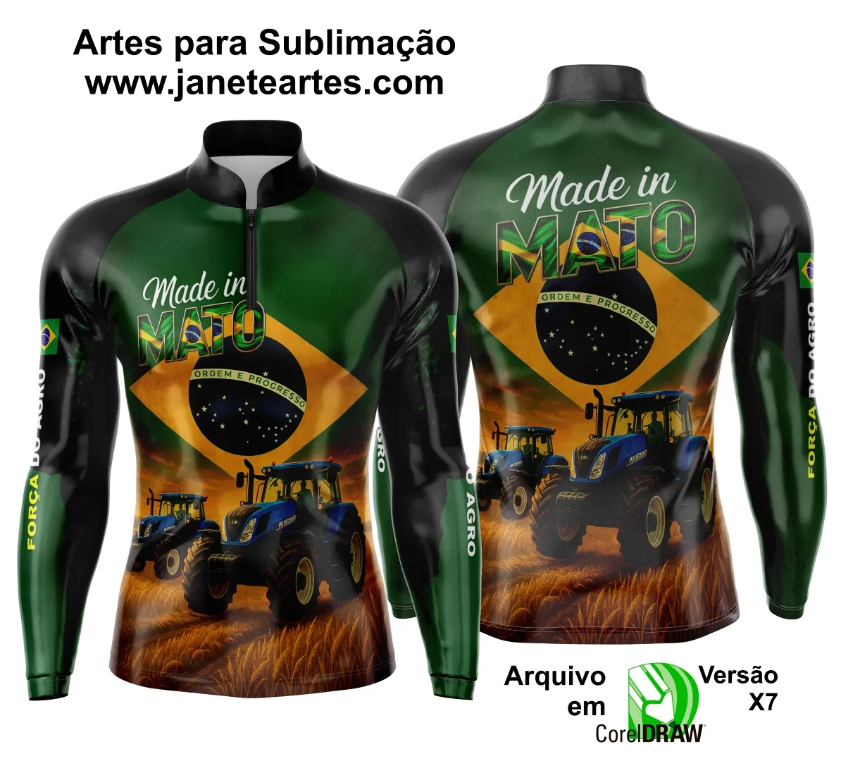 Arte Estampa Camisa Agro 2025 - Template Camisa Agro - 0029