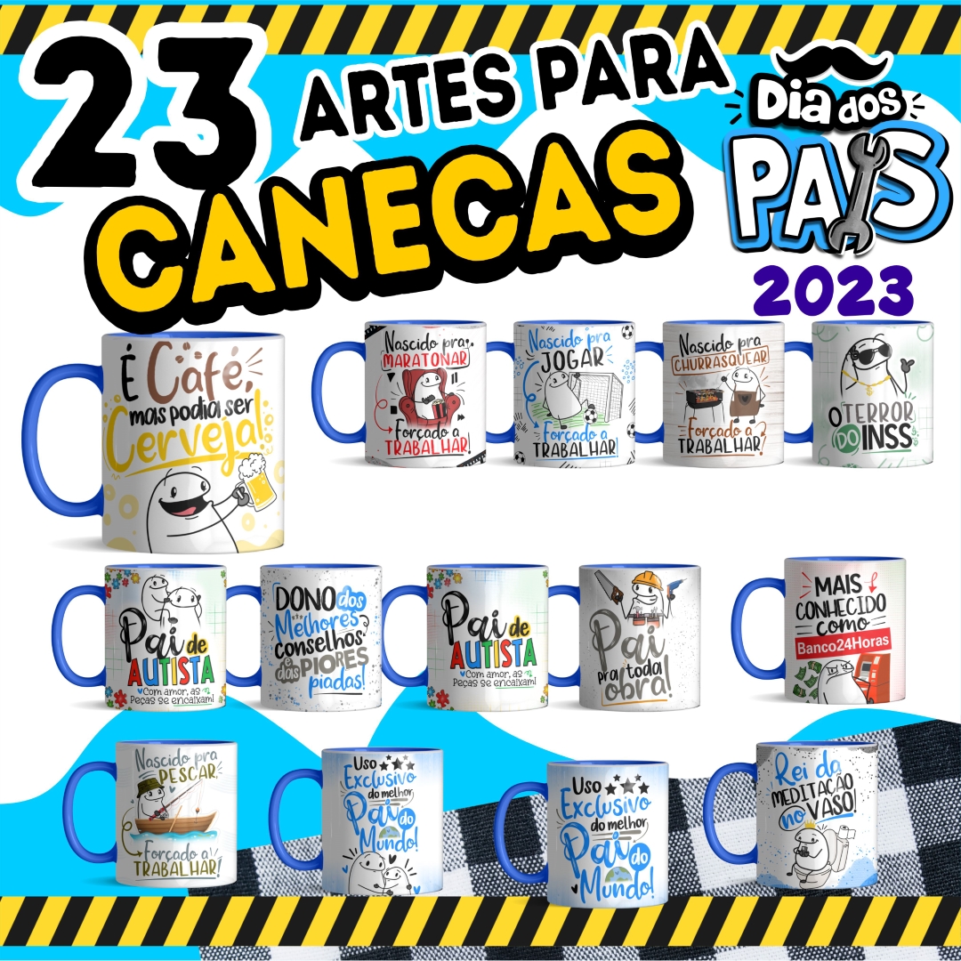 Camiseta unissex branca com logo no peito e estampa grande nas costas, tema Dia dos Pais Flork Vol 1 2023, visual moderno e convidativo para presentear no dia especial.