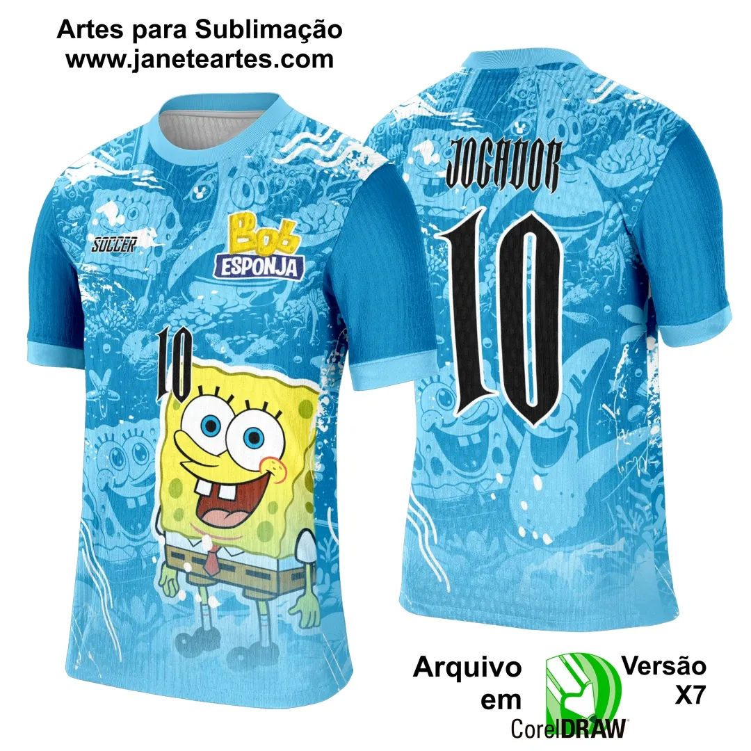 Arte Template Camisa Interclasse Bob Esponja - 0068
