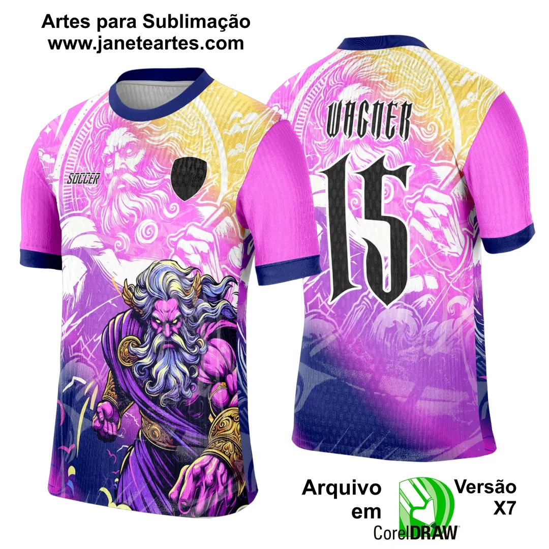 Arte Template Camisa Interclasse Deus Grego Zeus 2025 - 0137 | Janete Artes Arte Template Camisa Interclasse Deus Grego Zeus 2025 - 0137 - Janete Artes