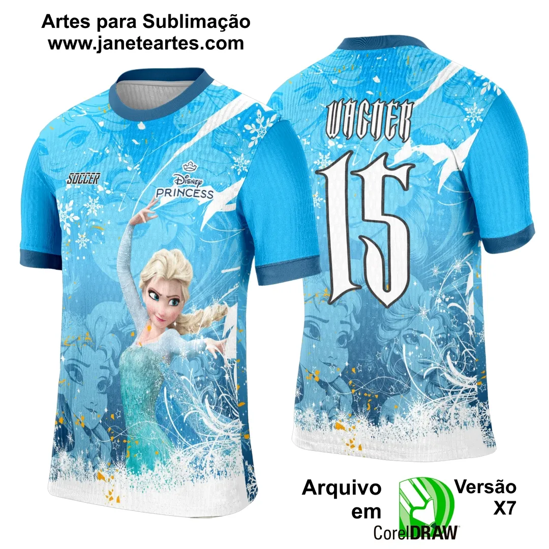 Arte Template Camisa Interclasse Frozen Elsa- 0113