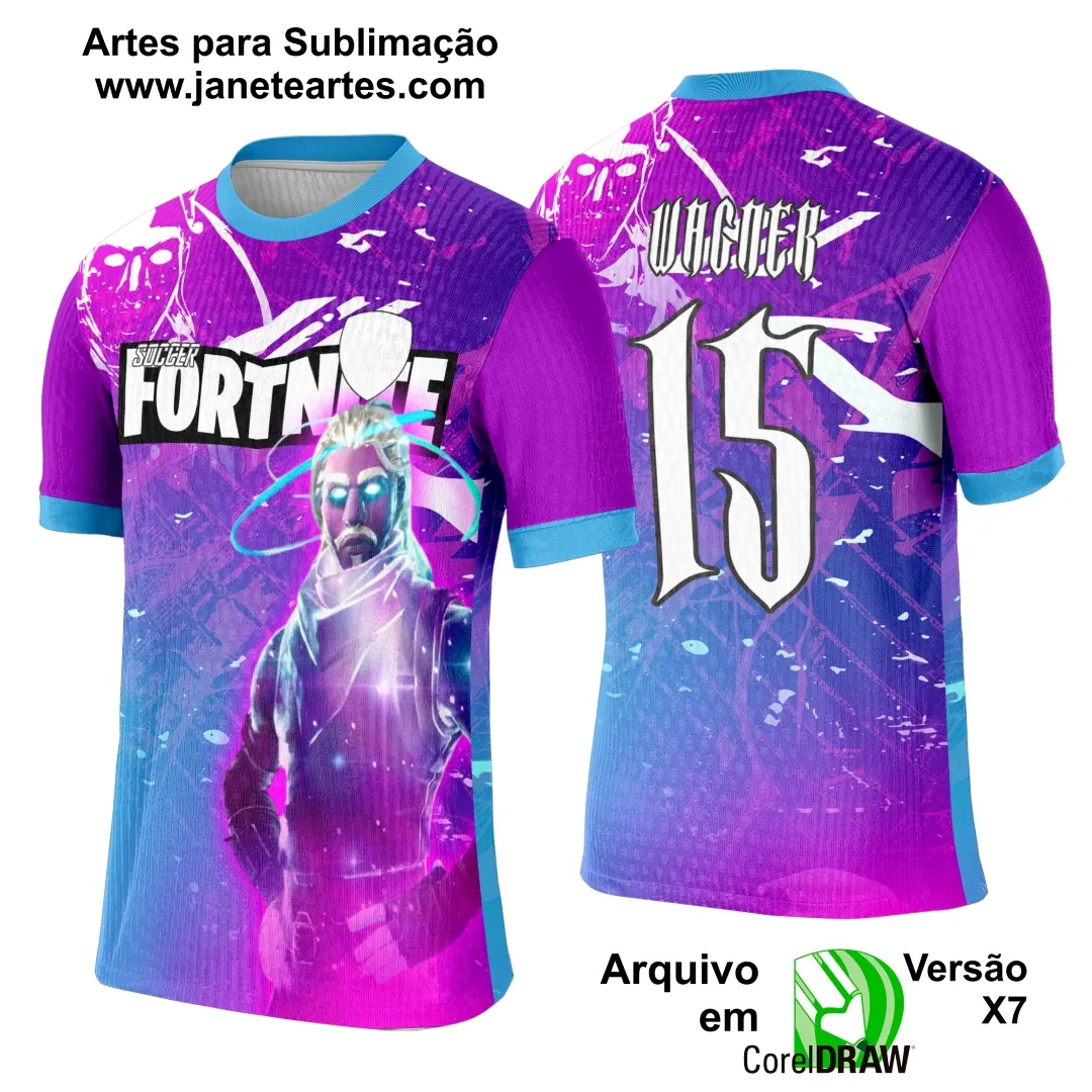 Arte Template Camisa Interclasse Game Fortnite - 0108