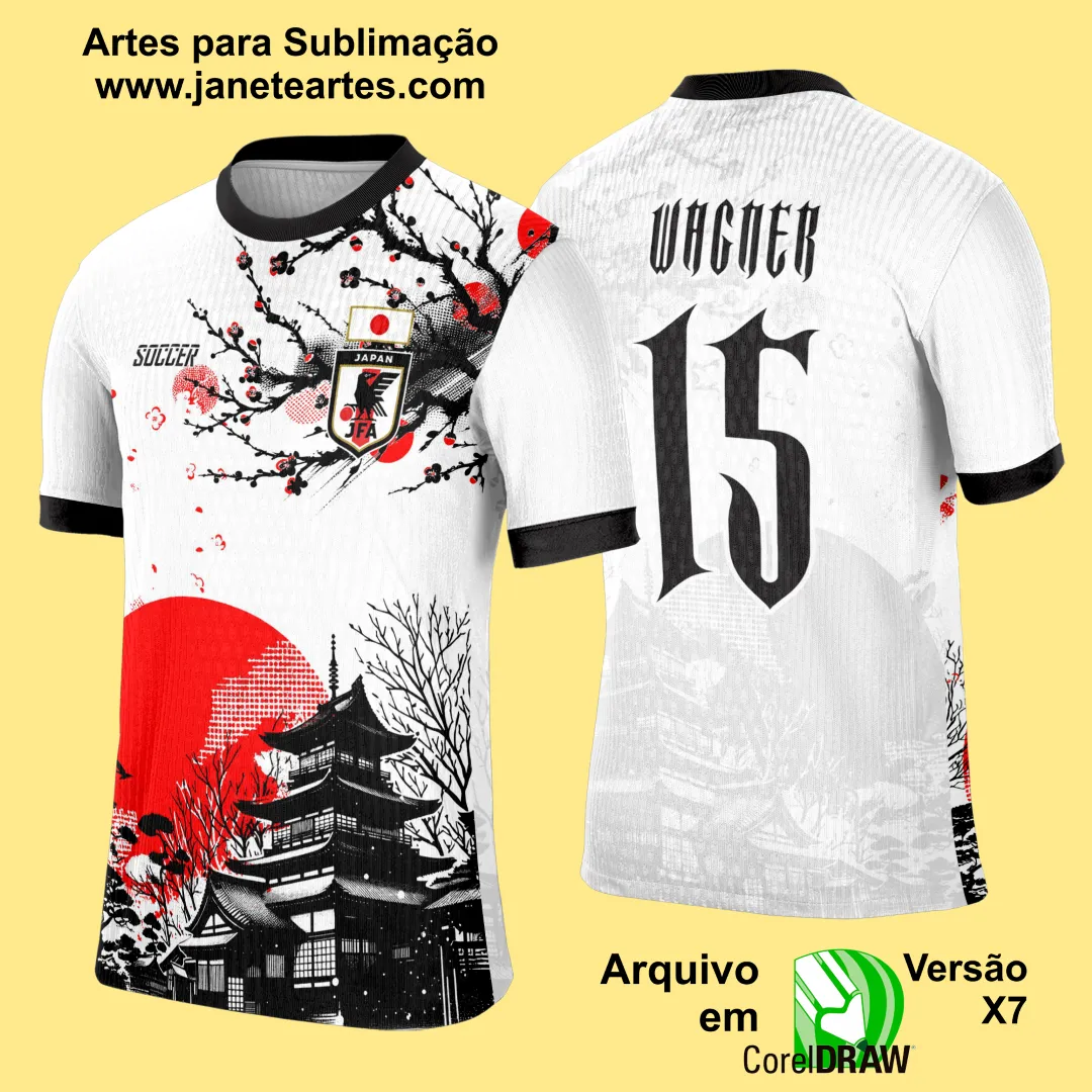 Arte Template Camisa Interclasse Japones - 0094 Arte Template Camisa Interclasse Japones - 0094