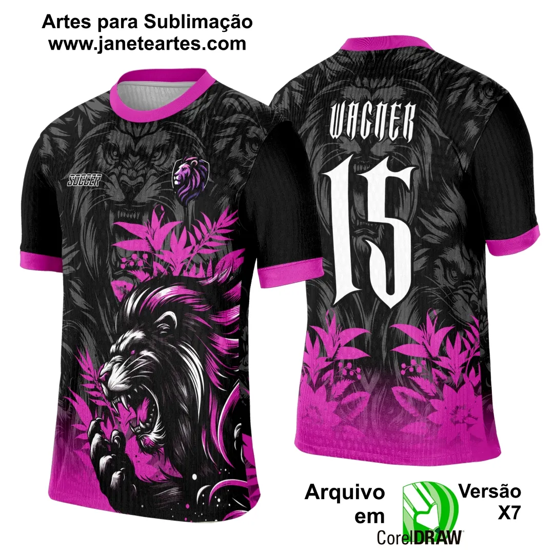 Arte Template Camisa Interclasse Leão Bravo - 0133 | Janete Artes Arte Template Camisa Interclasse Leão Bravo - 0133 - Janete Artes