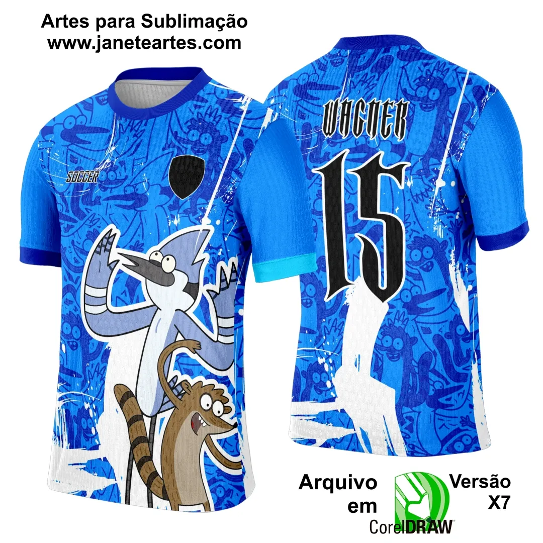 Arte Template Camisa Interclasse Regular Show - 0033