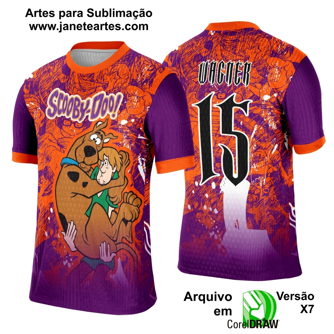 Arte Template Camisa Interclasse Scooby-Doo- 0030