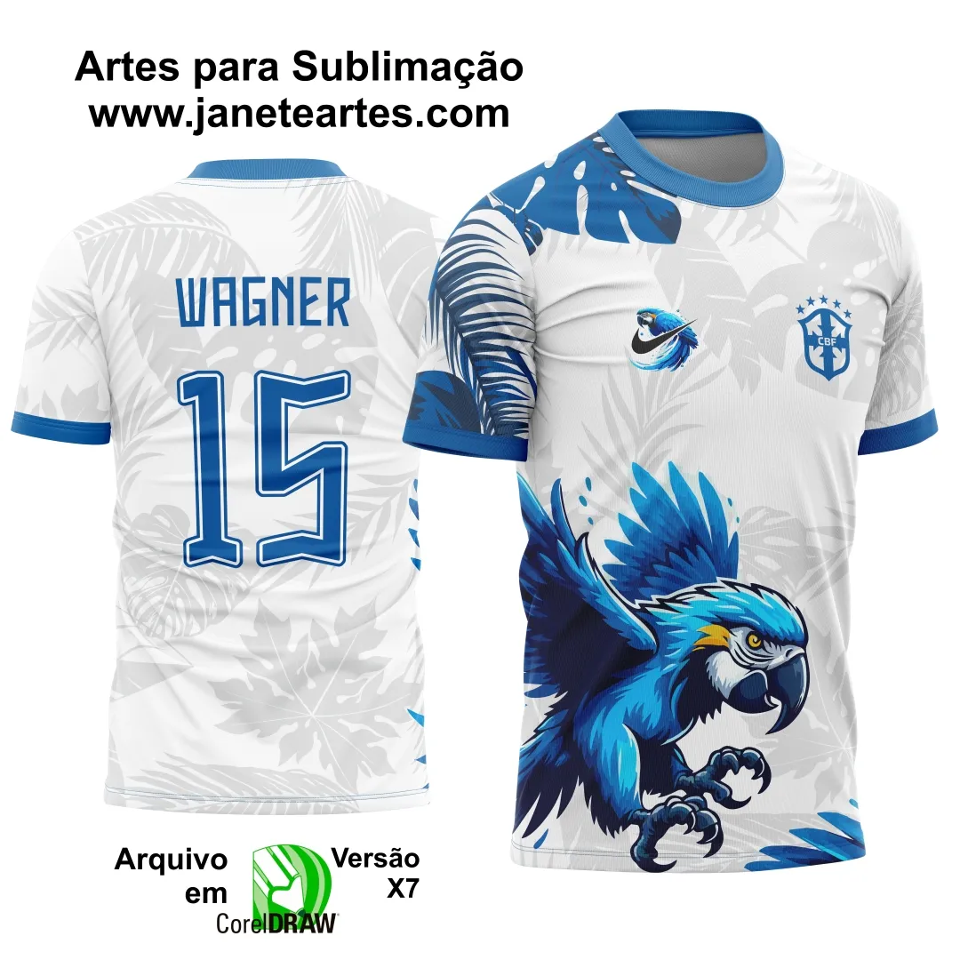 Arte Template Camisa de Interclasse Arara Azul 2025 Arte Template Camisa de Interclasse Arara Azul 2025