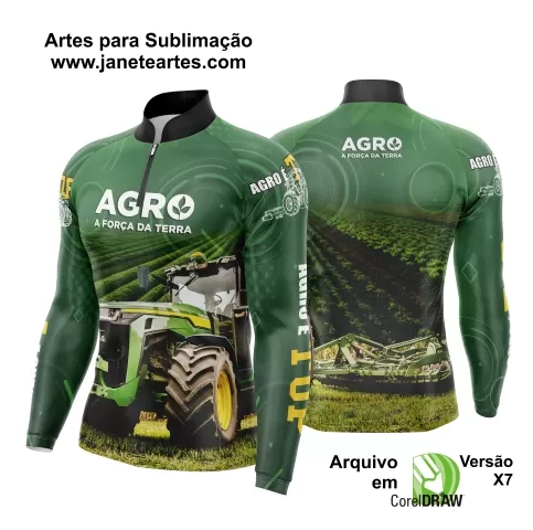 Arte Vetor Camisa Agro 2024 Trator
