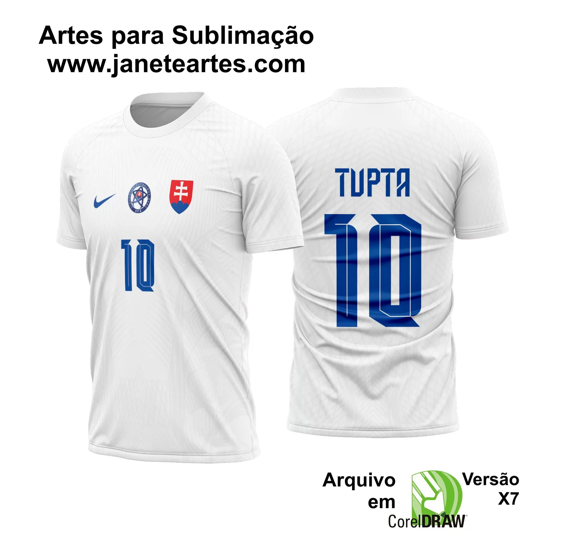 Arte Vetor Camisa Eslováquia Reserva 2024 - 2025