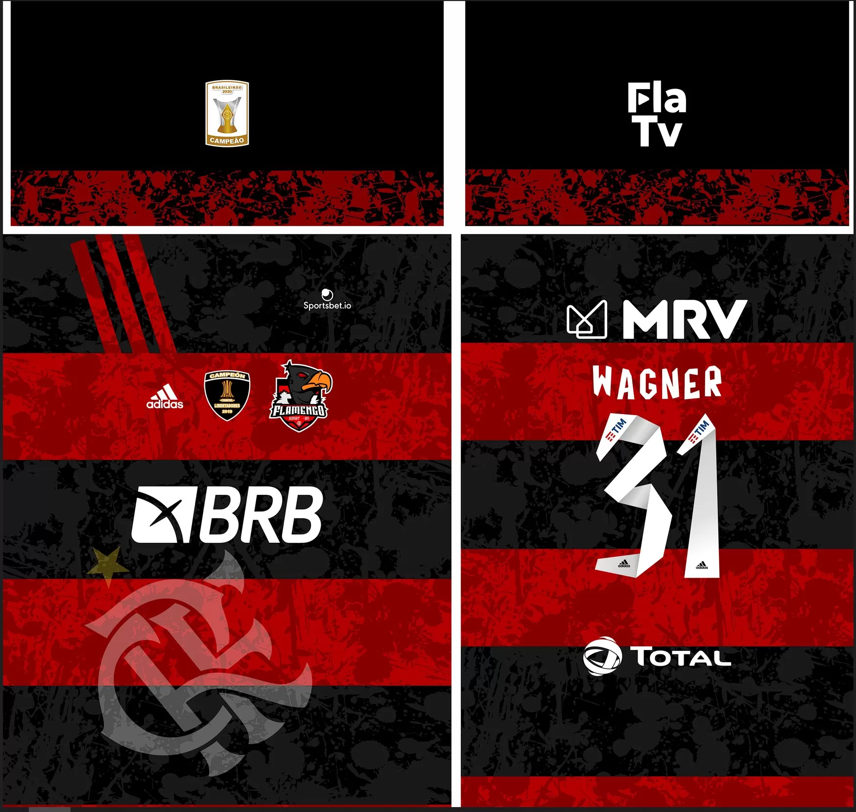 Camisas Personalizadas - Flamengo