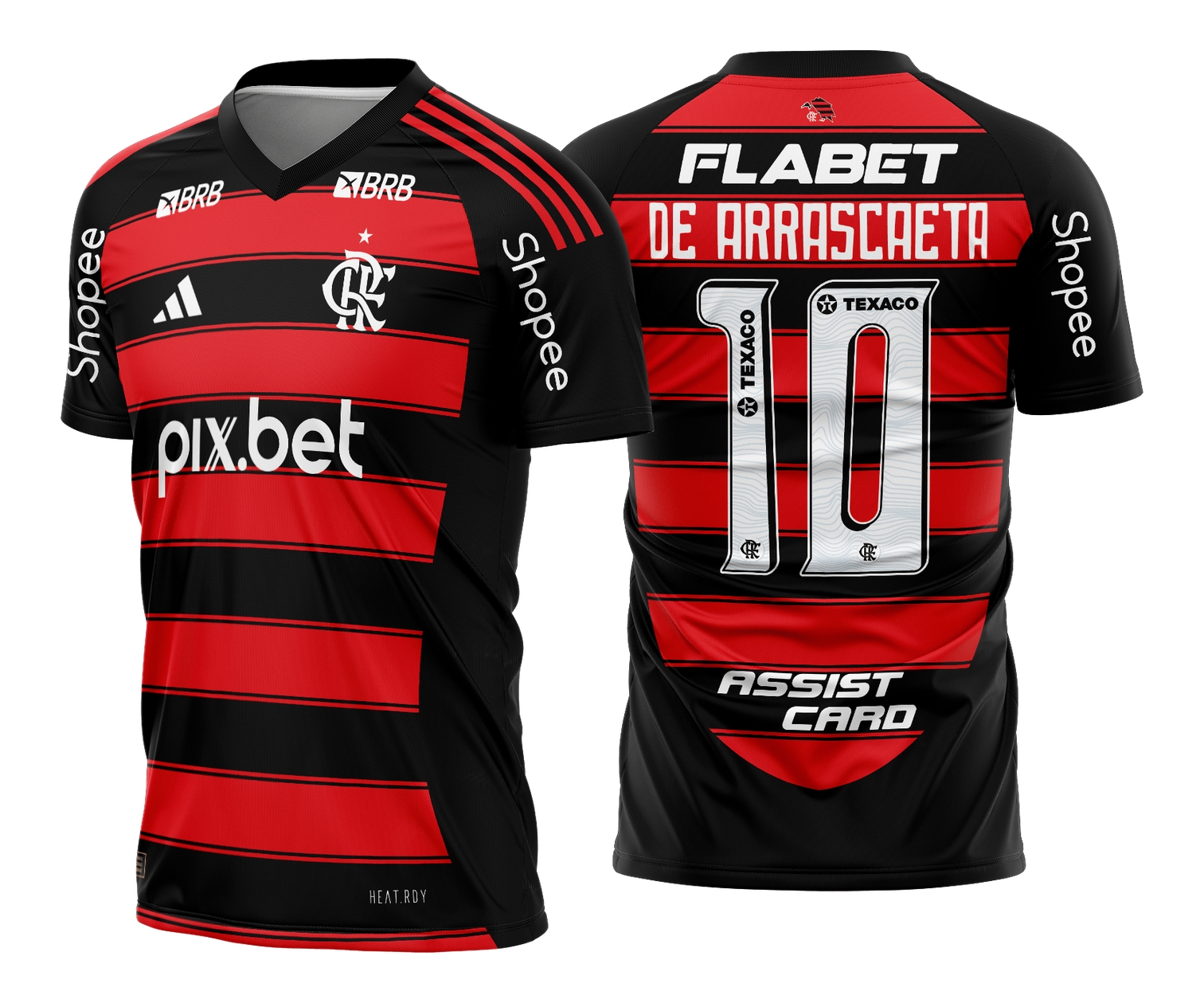 Arte Vetor Camisa Flamengo Titular 2025 - 2026 02