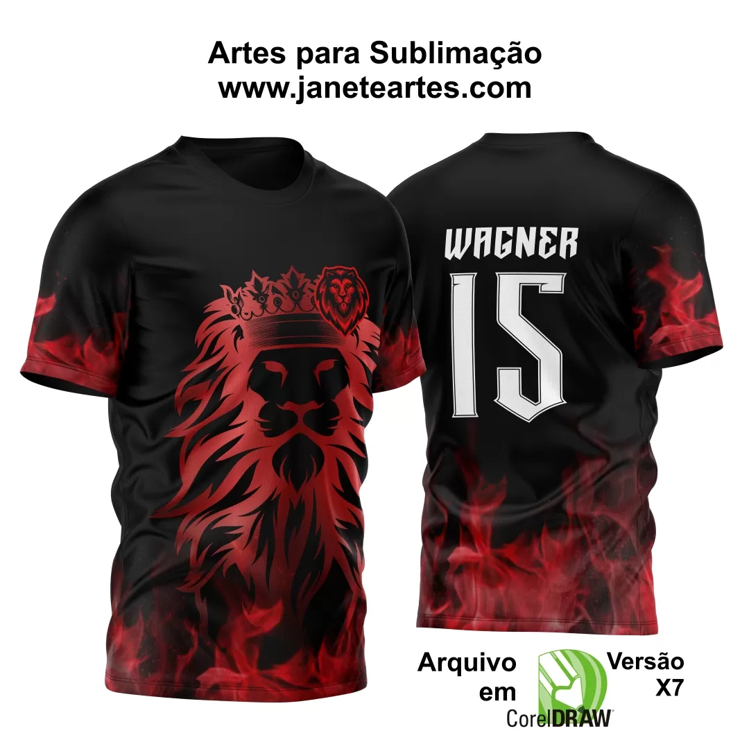 Arte Vetor Camisa InterClasse 2024 Leão Modelo 04