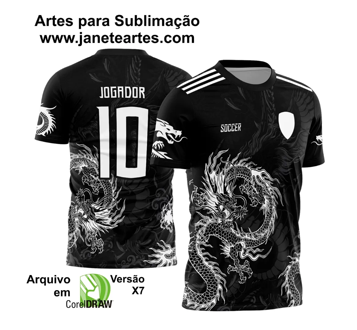 Arte Vetor Camisa InterClasse 2024 Modelo 26 Dragão