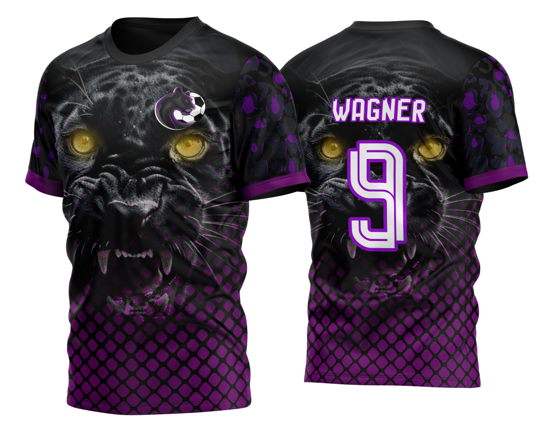 Arte Vetor Camisa InterClasse Cara Pantera Negra