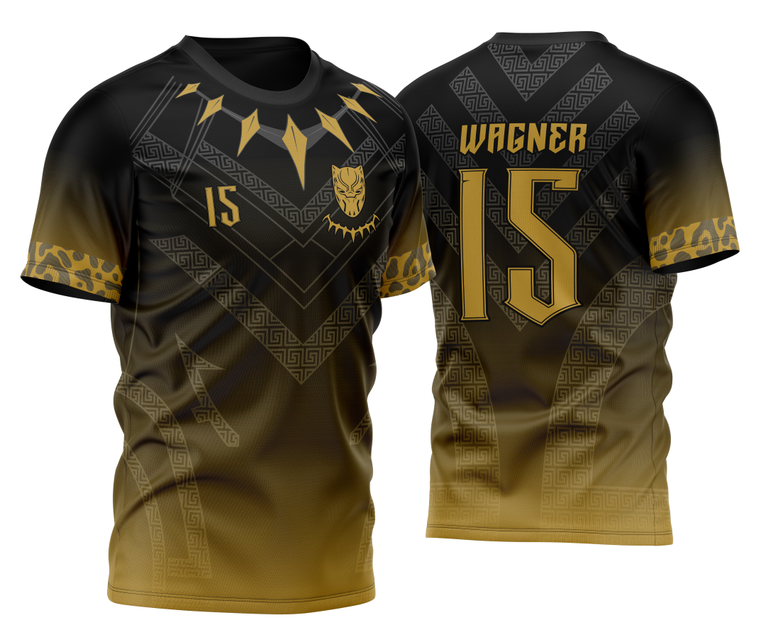 Arte Vetor Camisa InterClasse Elegância da Pantera Negra