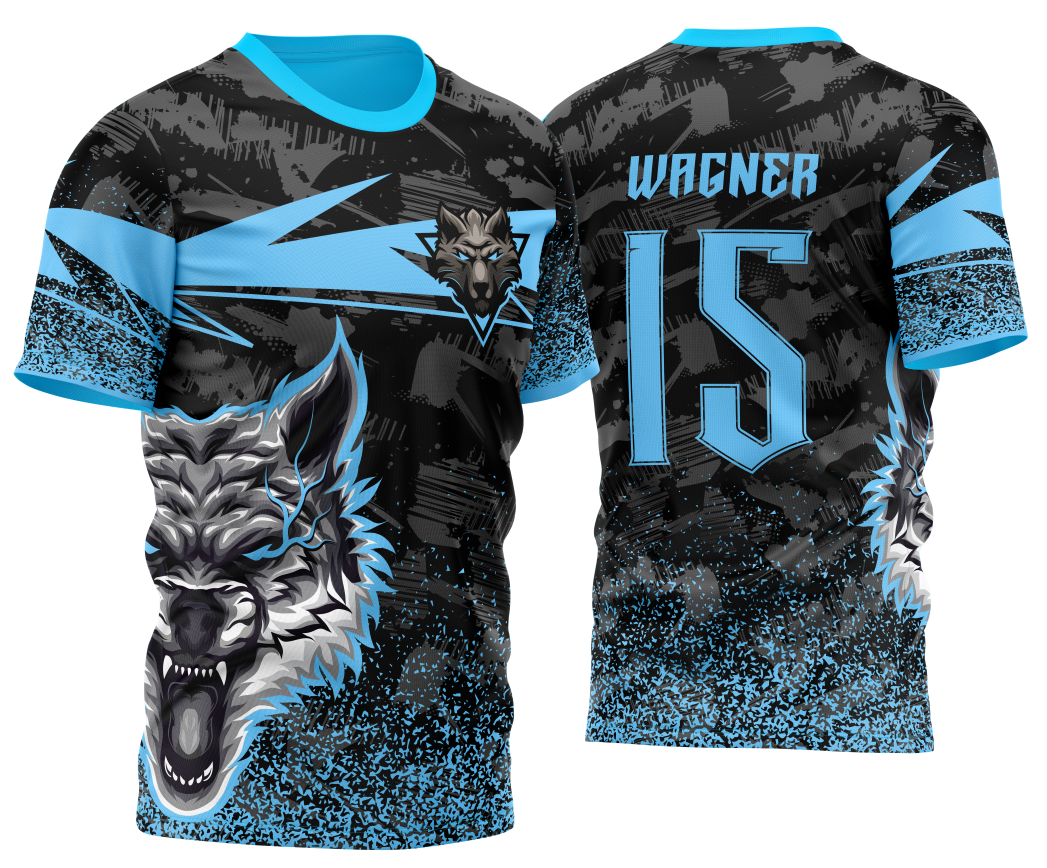 Arte Vetor Camisa InterClasse Lobo Guerreiro