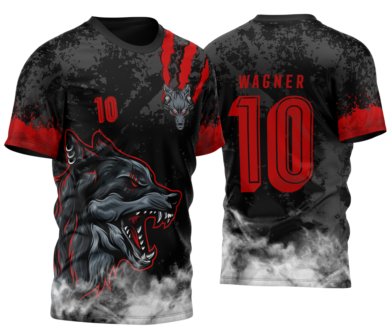 Arte Vetor Camisa InterClasse Lobo das Sombras