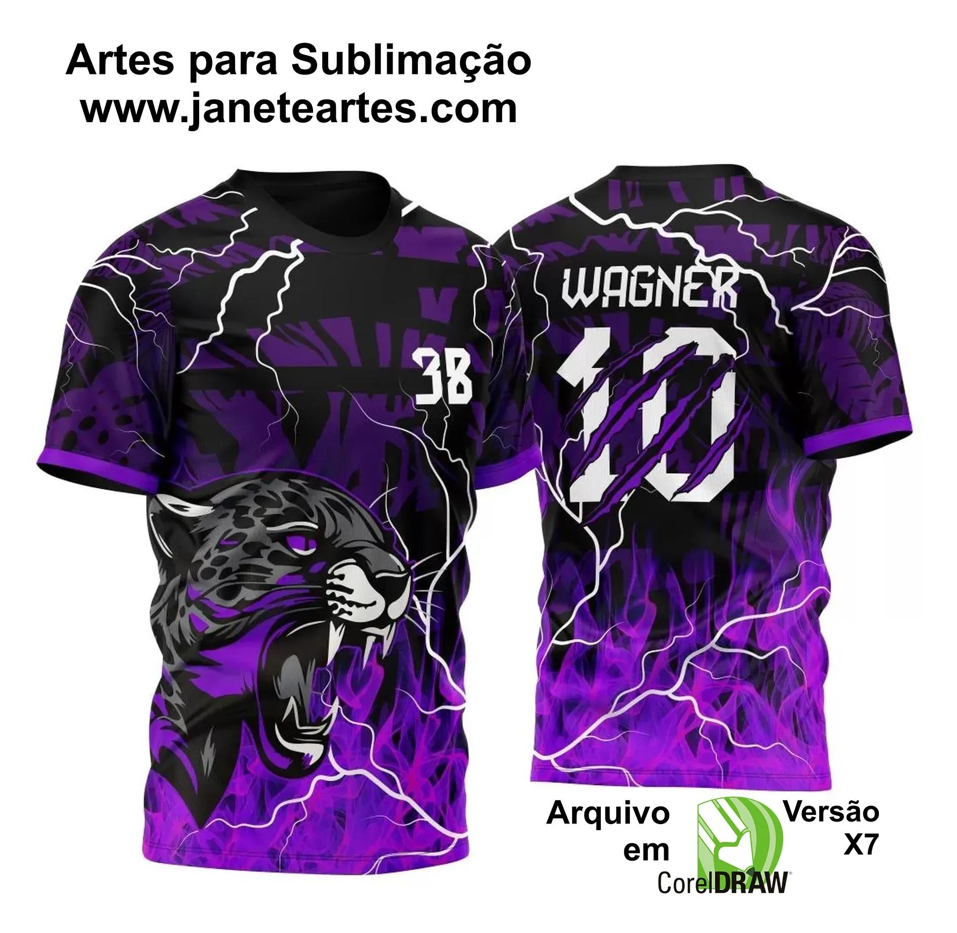 Arte Vetor Camisa InterClasse Pantera Negra 2025