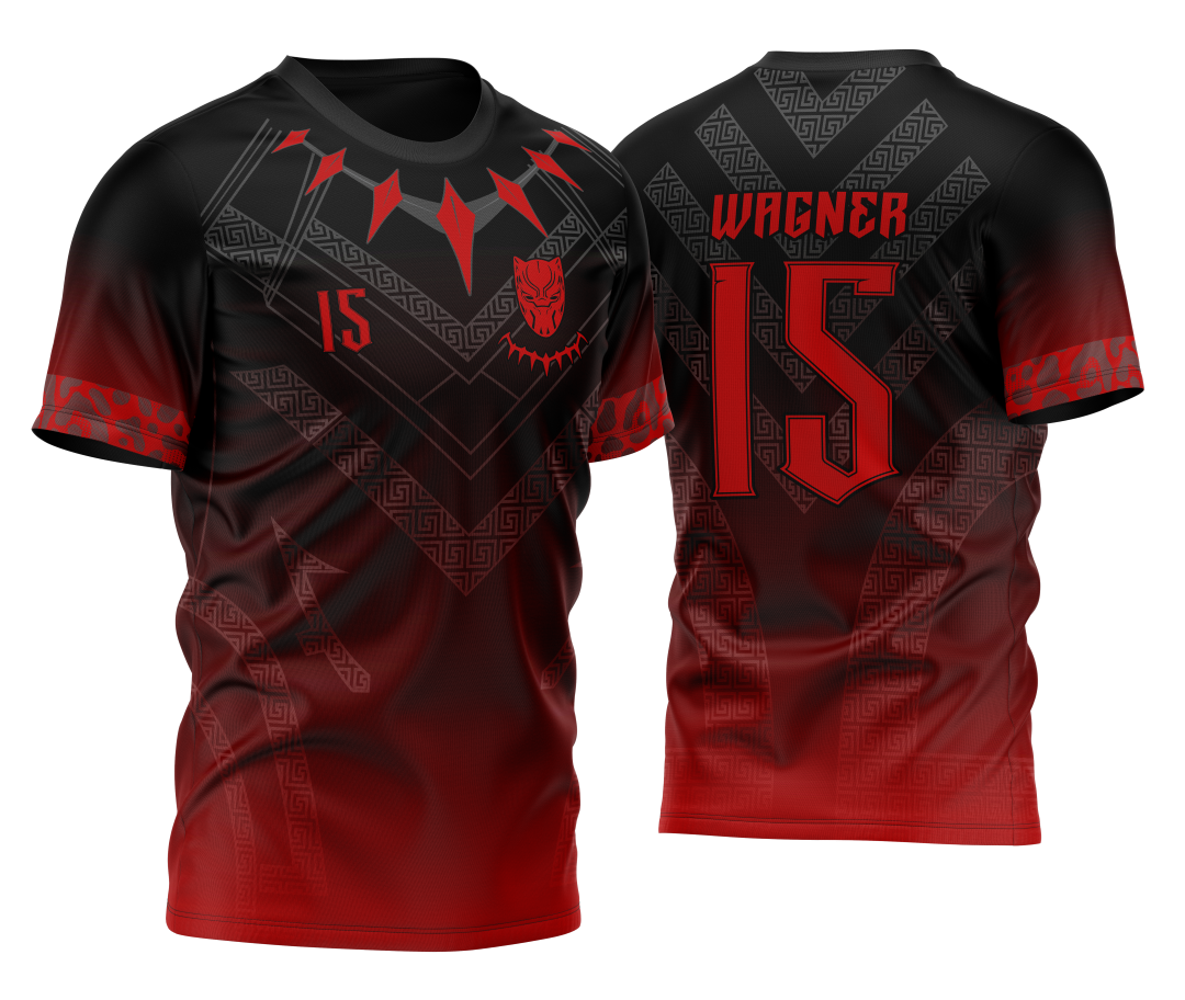 Arte Vetor Camisa InterClasse Pantera Negra e Lua Cheia