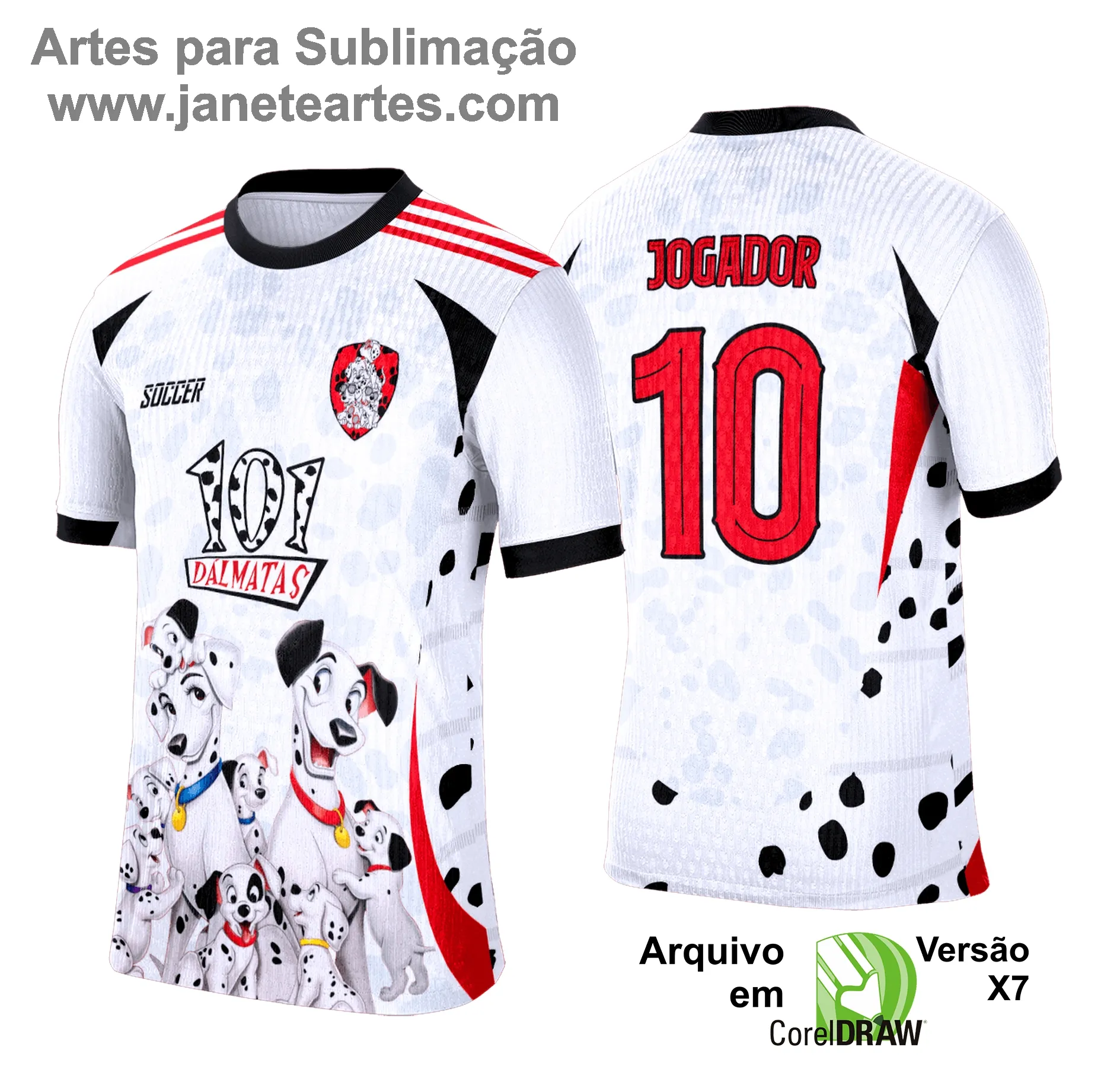 Arte Vetor Camisa Interclasse 101 Dálmatas - 0189
