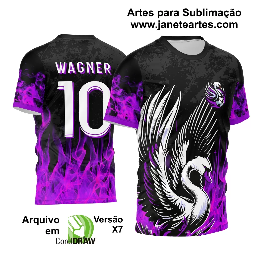 Arte Vetor Camisa Interclasse Cisne 2024 