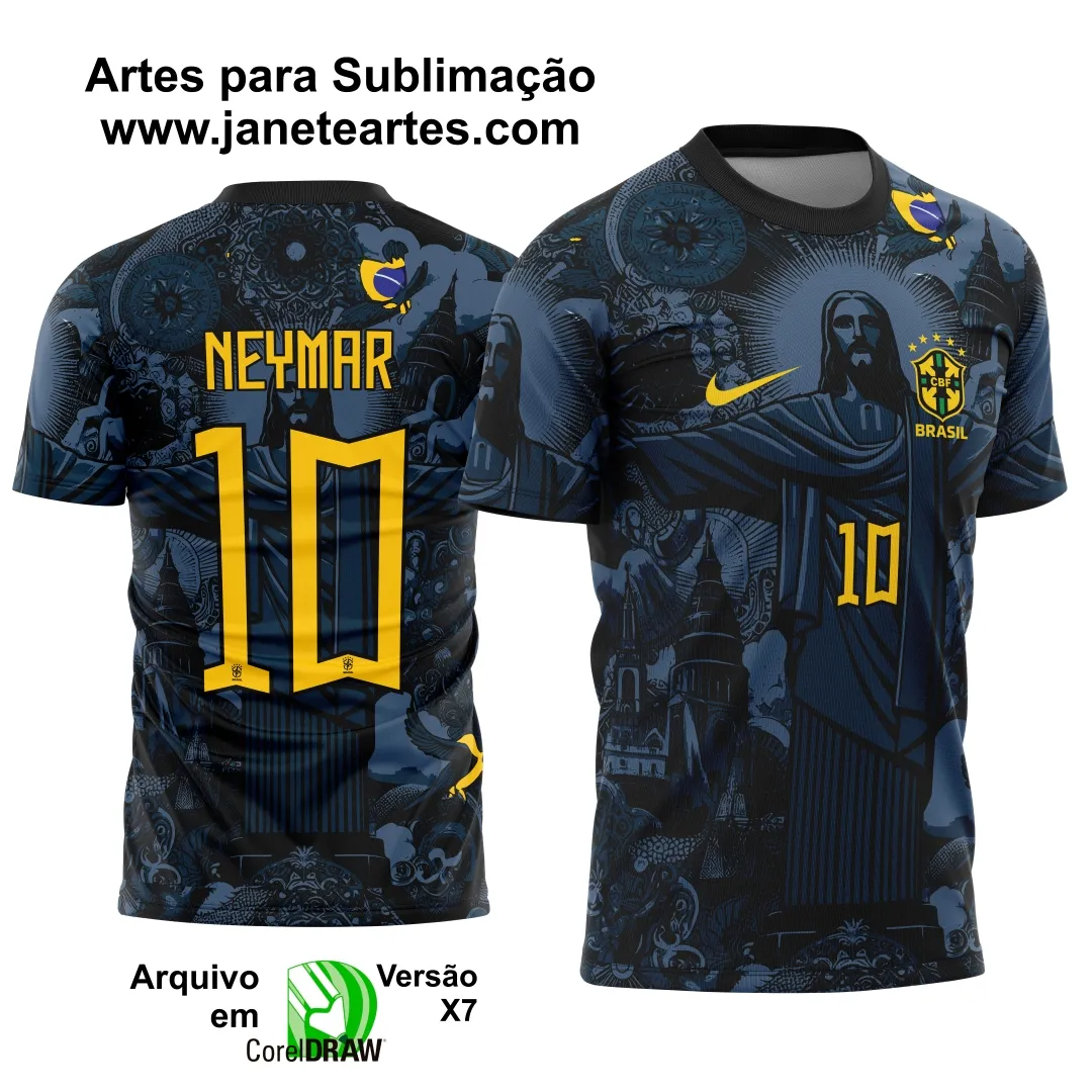 Arte Vetor Camisa Interclasse Cristo Brasil 2025
