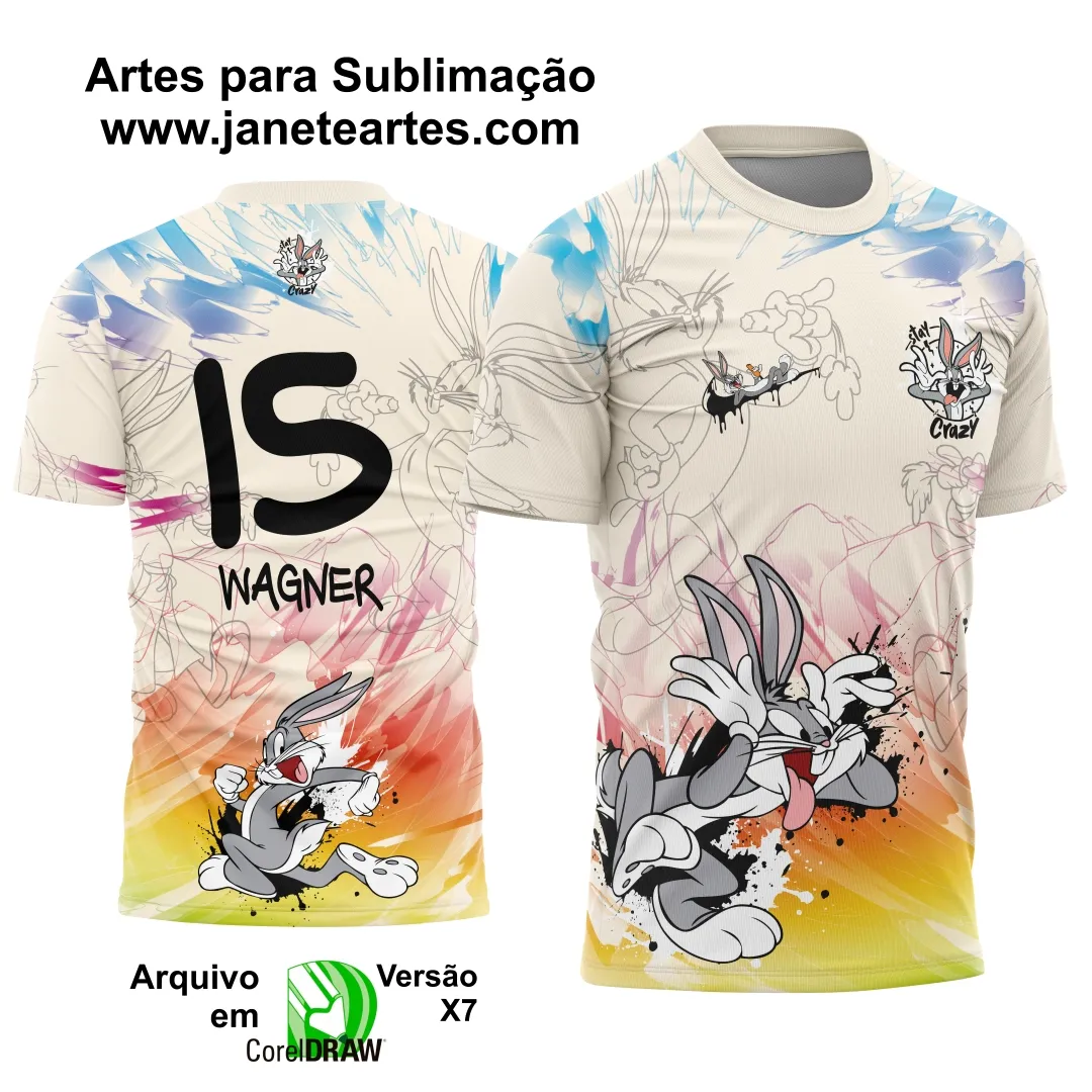 Arte Camisa Interclasse Pernalonga 2025 Cores