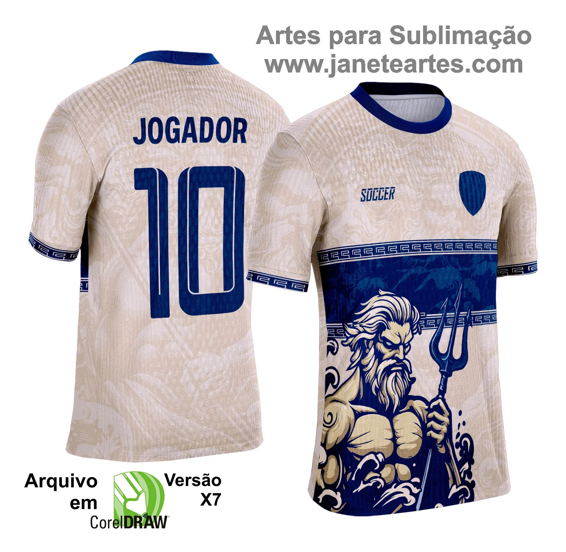 Arte Vetor Camisa Interclasse Poseidon 2025