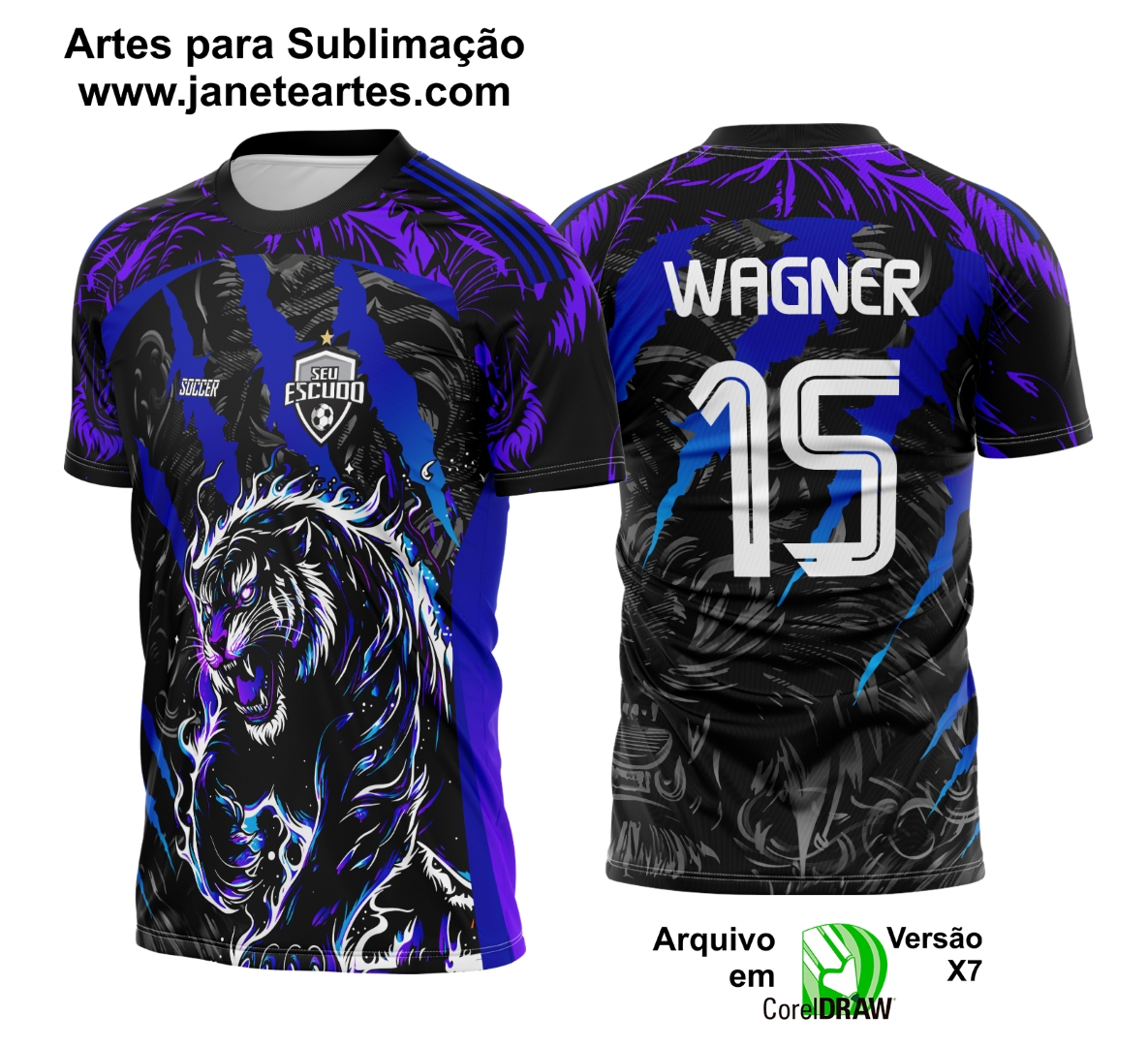 Arte Vetor Camisa Interclasse TIGRE - Jogos Internos 2025