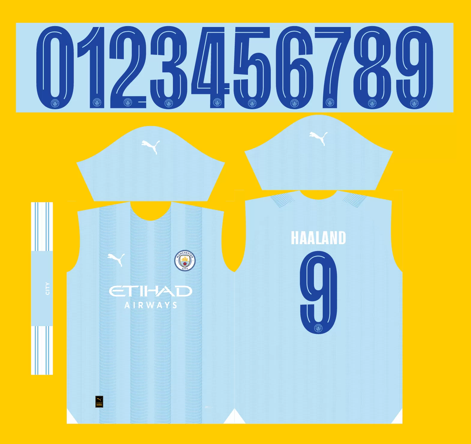 Arte Vetor Camisa Pré-Jogo Manchester City 2023-24