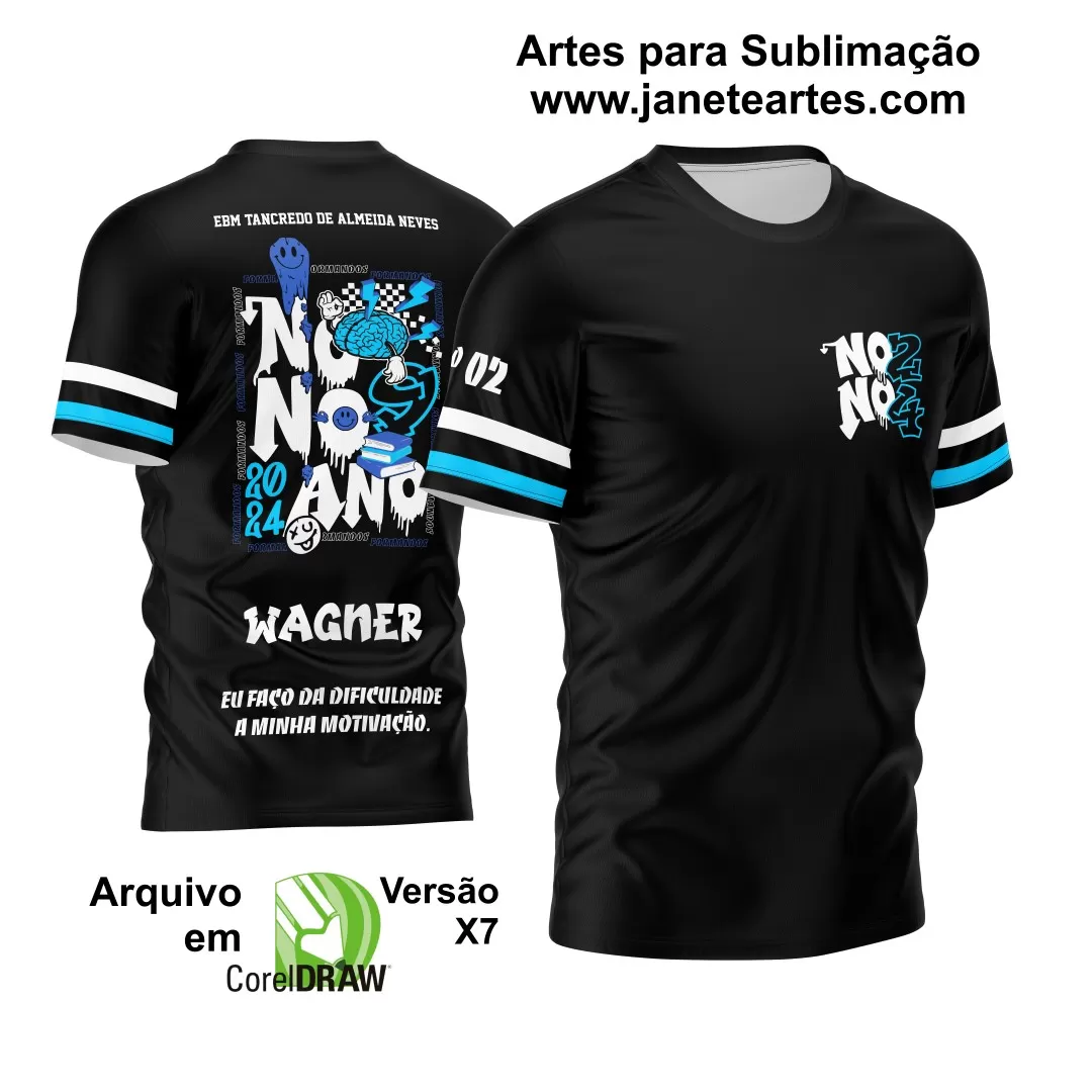 Arte Vetor Camisa Nono Ano 2024 Livros