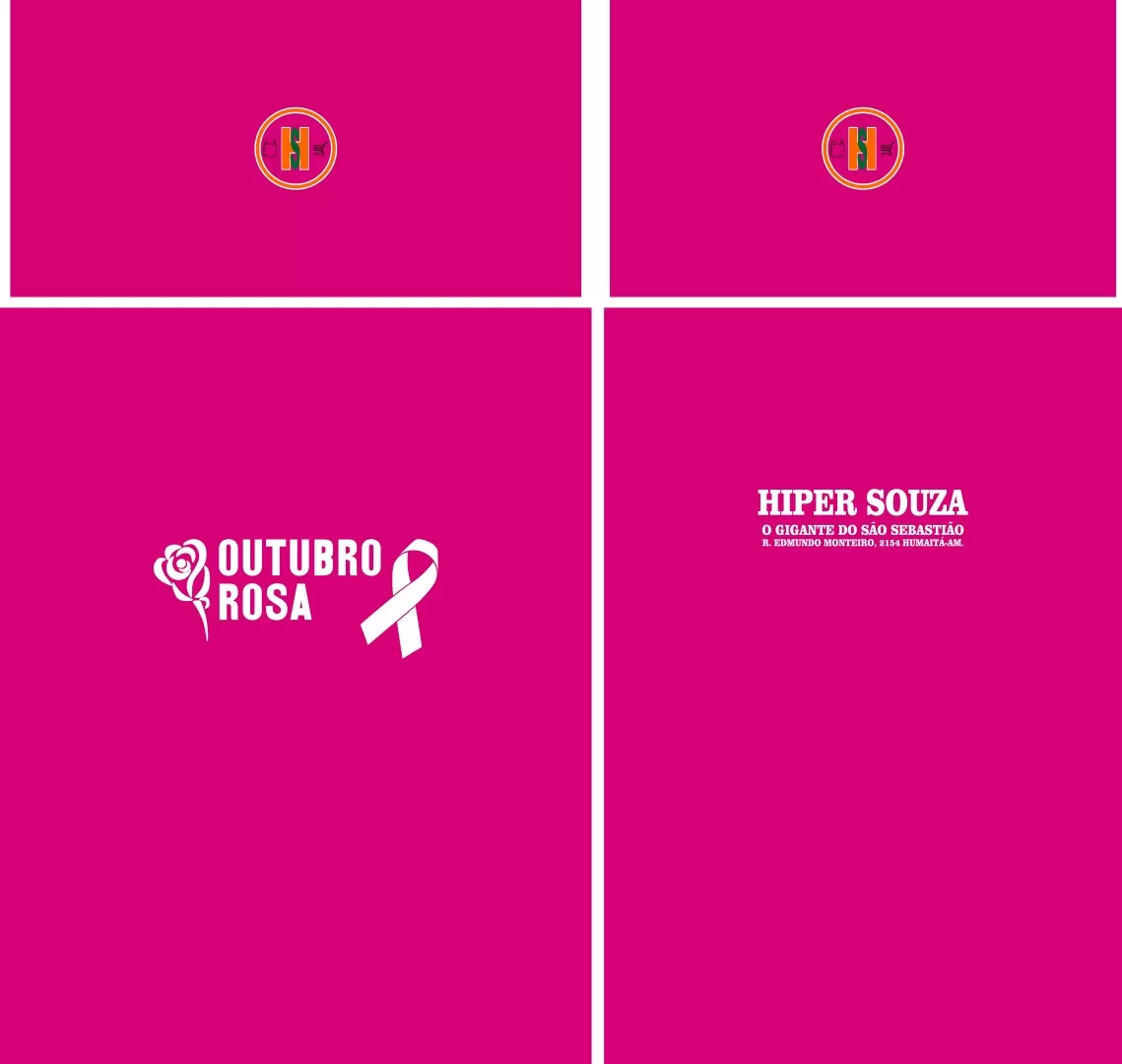 Arte Vetor Camisa Outubro Rosa Novembro Azul 2023 M5