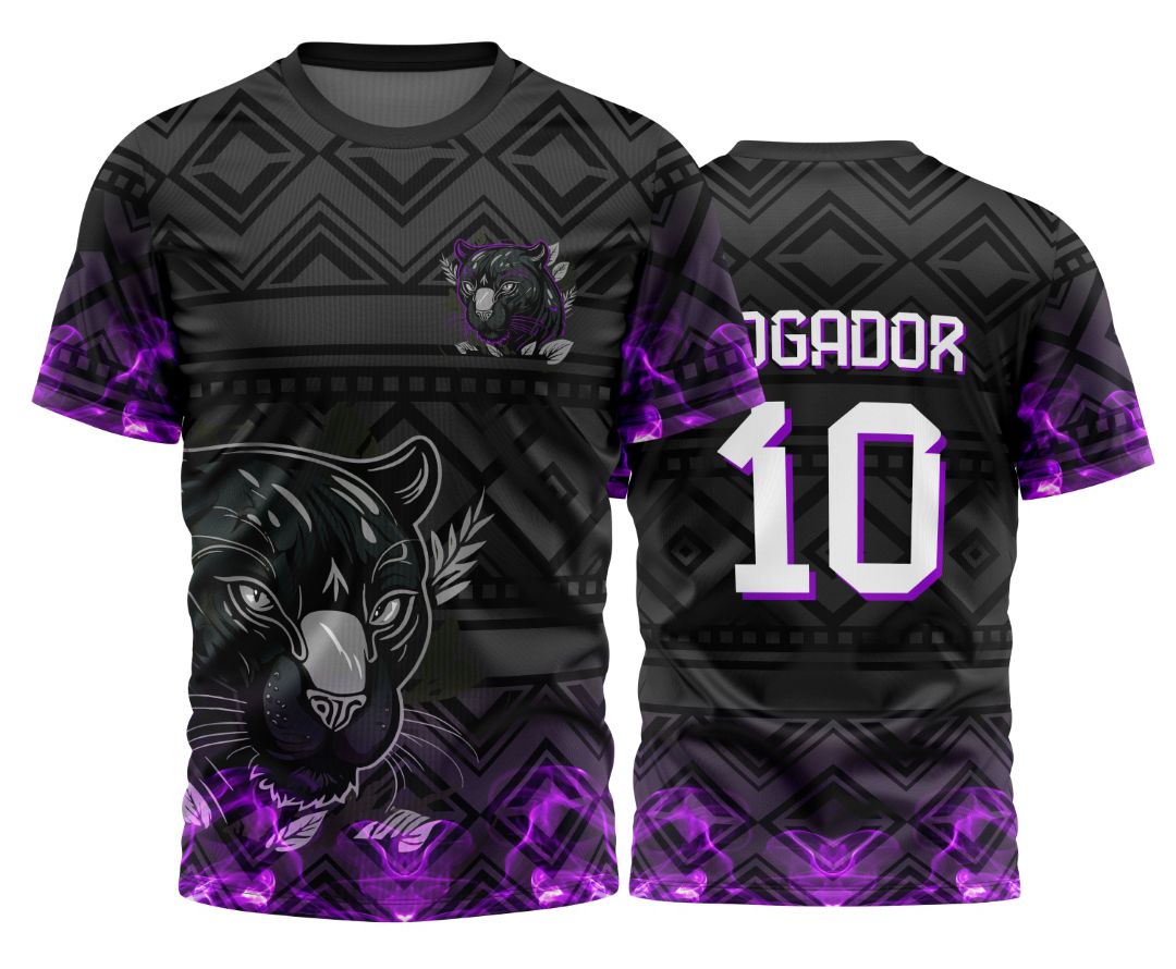 Arte Vetor Camisa Pantera Negra Polígonos 2023