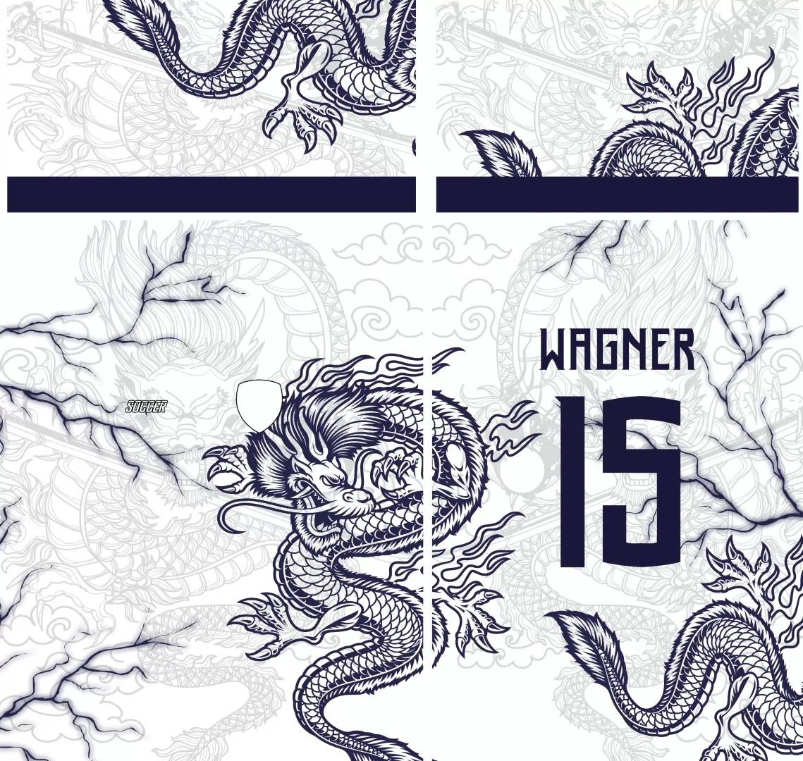 Arte Vetor Camisa Terceirão Dragão Azul 2023: Uma Obra de Arte em Design  Vetorial para Camisetas