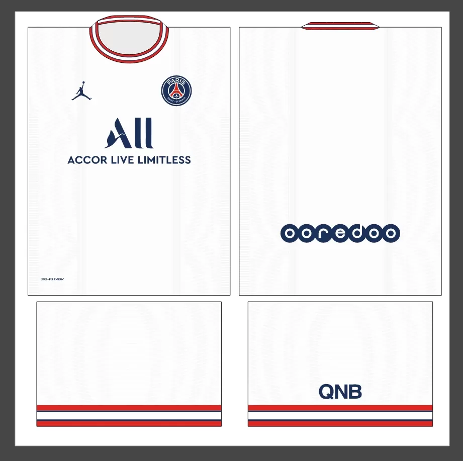 Arte Vetor Camisa PSG 2022-2023 Pré Jogo - Paris Saint Germain