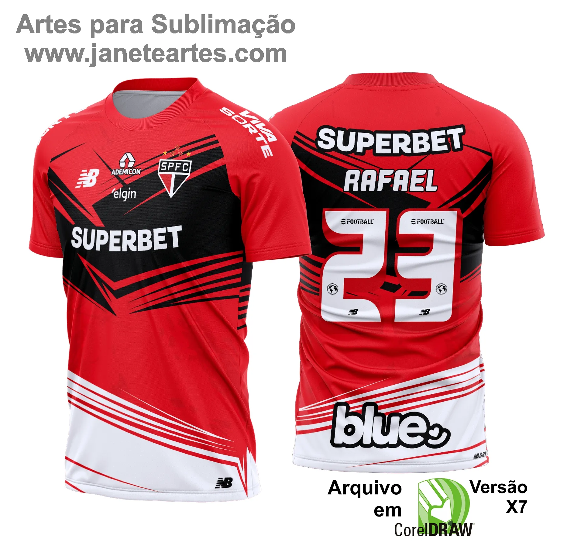 Arte Vetor Camisa São Paulo Goleiro 2025 - 2026 - Janete Artes