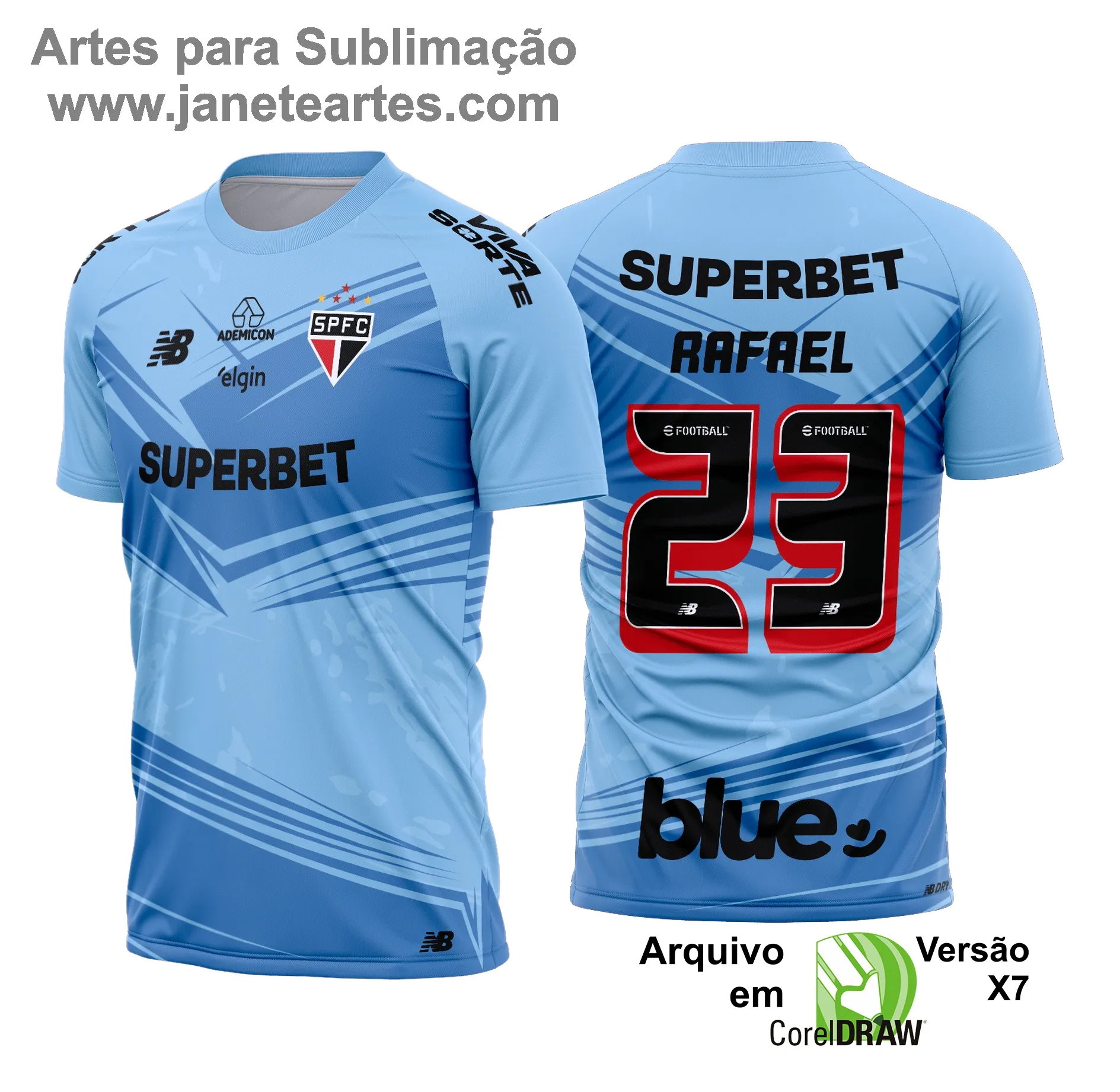 Arte Vetor Camisa São Paulo Goleiro 2025 - 2026 - Janete Artes
