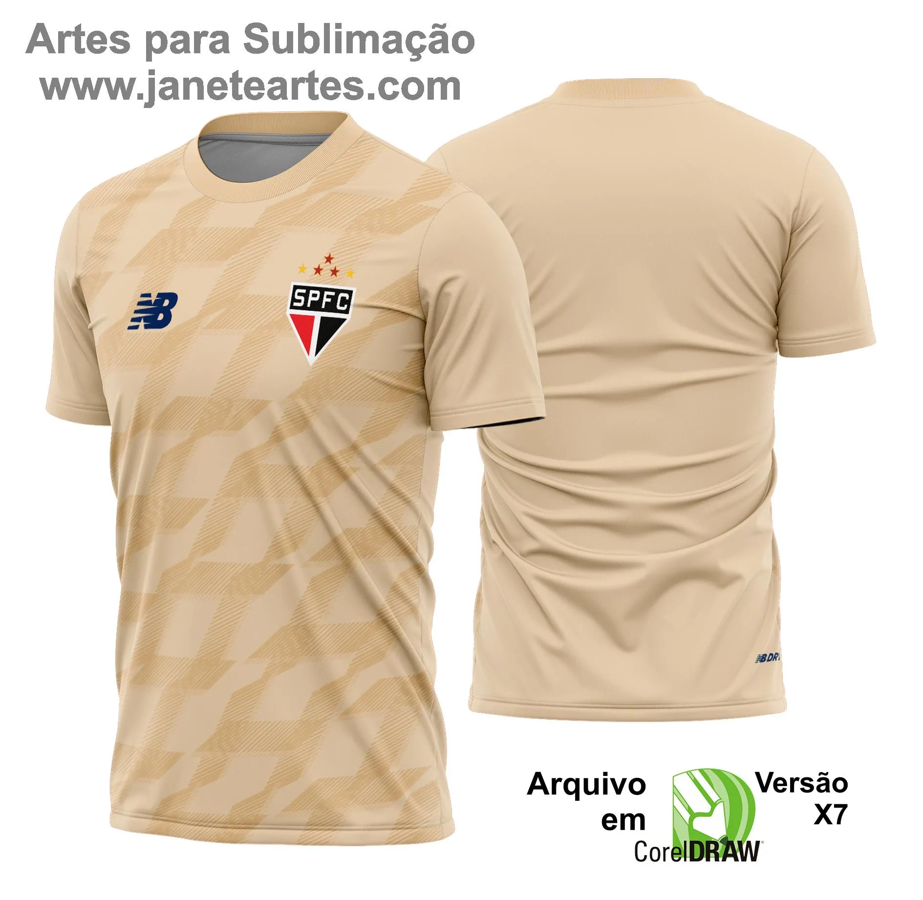 Uniforme de futebol personalizado, projetado para times amadores ou profissionais, com design moderno e arrojado. Apresenta uma combinação de cores contrastantes, logotipo ou escudo do time em destaque no peito, e detalhes gráficos na frente e nas mangas. Na parte traseira, há espaço para personalização com nome e número do jogador, garantindo identidade ao time. Ideal para jogos oficiais, amistosos ou competições, oferecendo estilo e funcionalidade. - Janete Artes