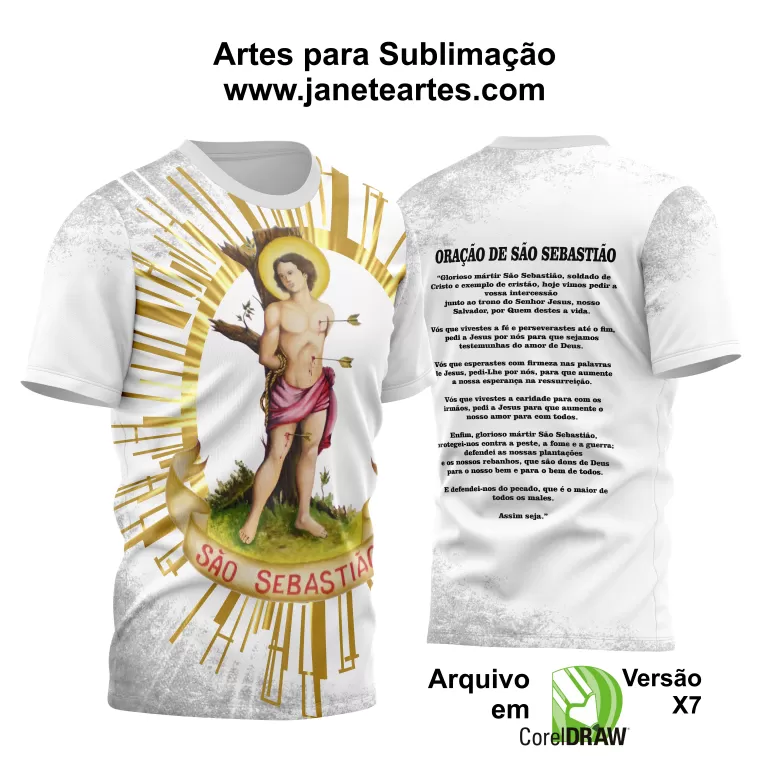 Arte Vetor Camisa São Sebastião 2024 Modelo 03