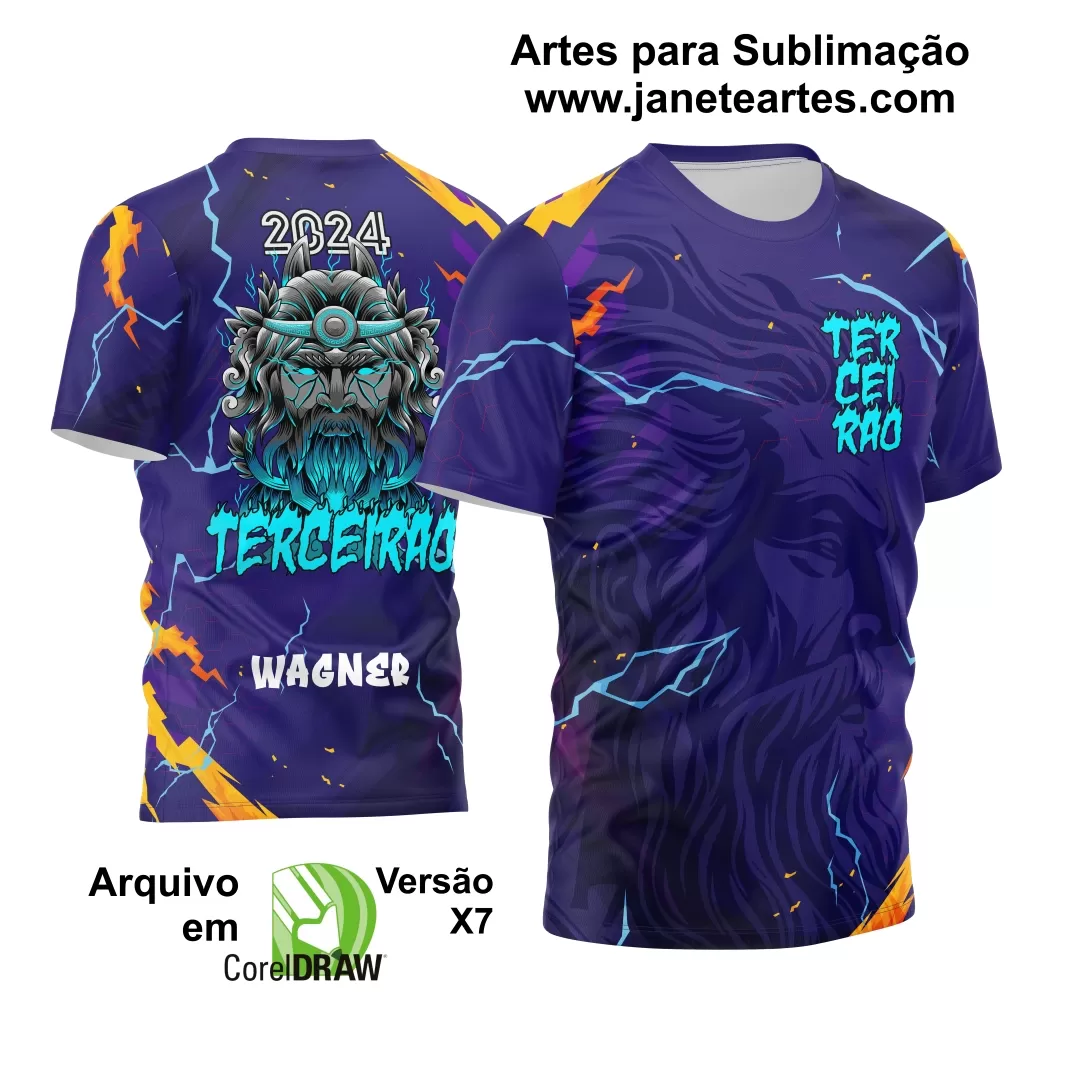 Arte Vetor Camisa Terceirão 2024 Novo Estilo