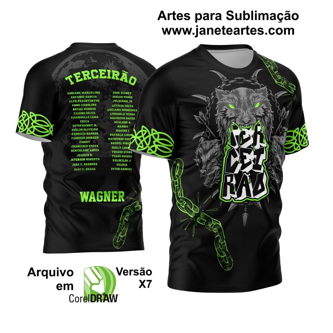 Arte Vetor Camisa Terceirão 2024 Pele de Lobo Modelo 05