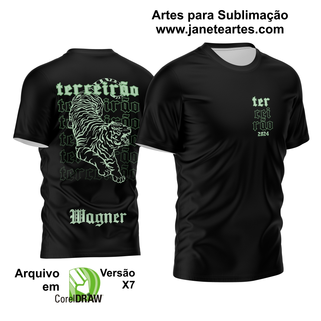 Arte Vetor Camisa Terceirão 2024 Tigre