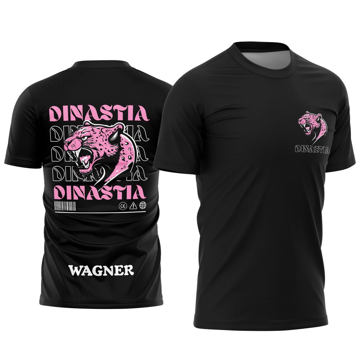 Camisa com logo no peito em destaque e estampa grande nas costas mostrando a imponente Pantera Negra em estilo dinastia, com design marcante e vibrante para momentos inesquecíveis do Terceirão.