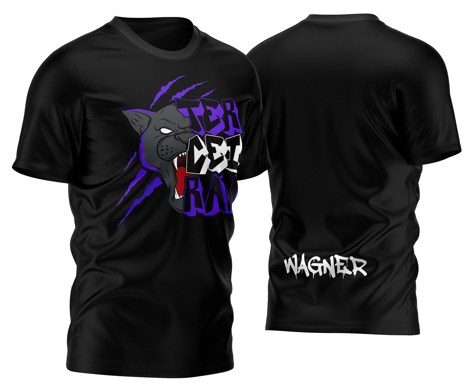 Camisa com logo no peito representando a força da Pantera Negra e estampa grande nas costas com design impactante e moderno reunindo a energia dos Formandos 2026 em destaque.