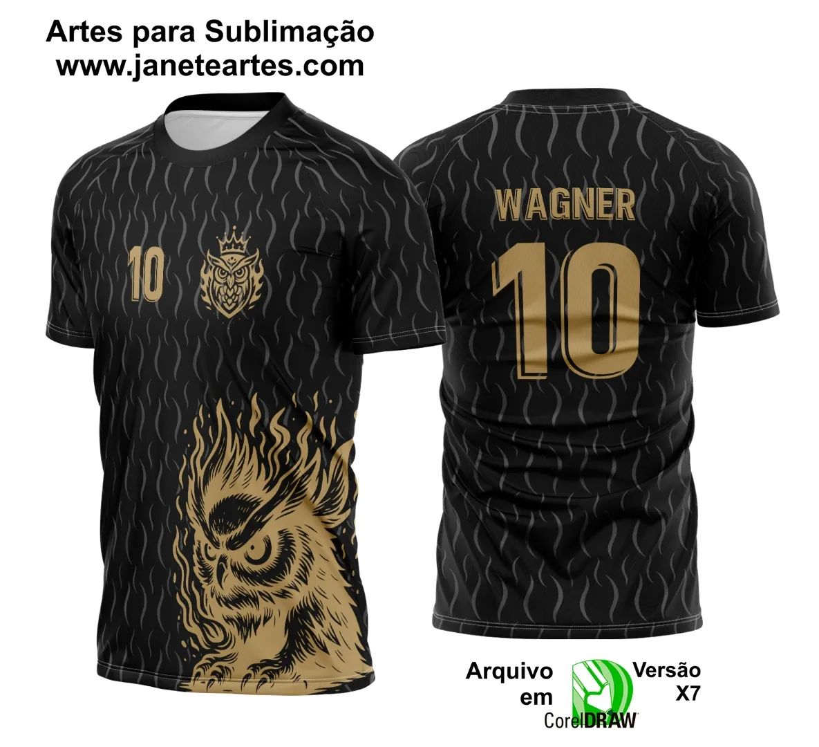 Arte Vetor Camisa de Interclasse Coruja 2025