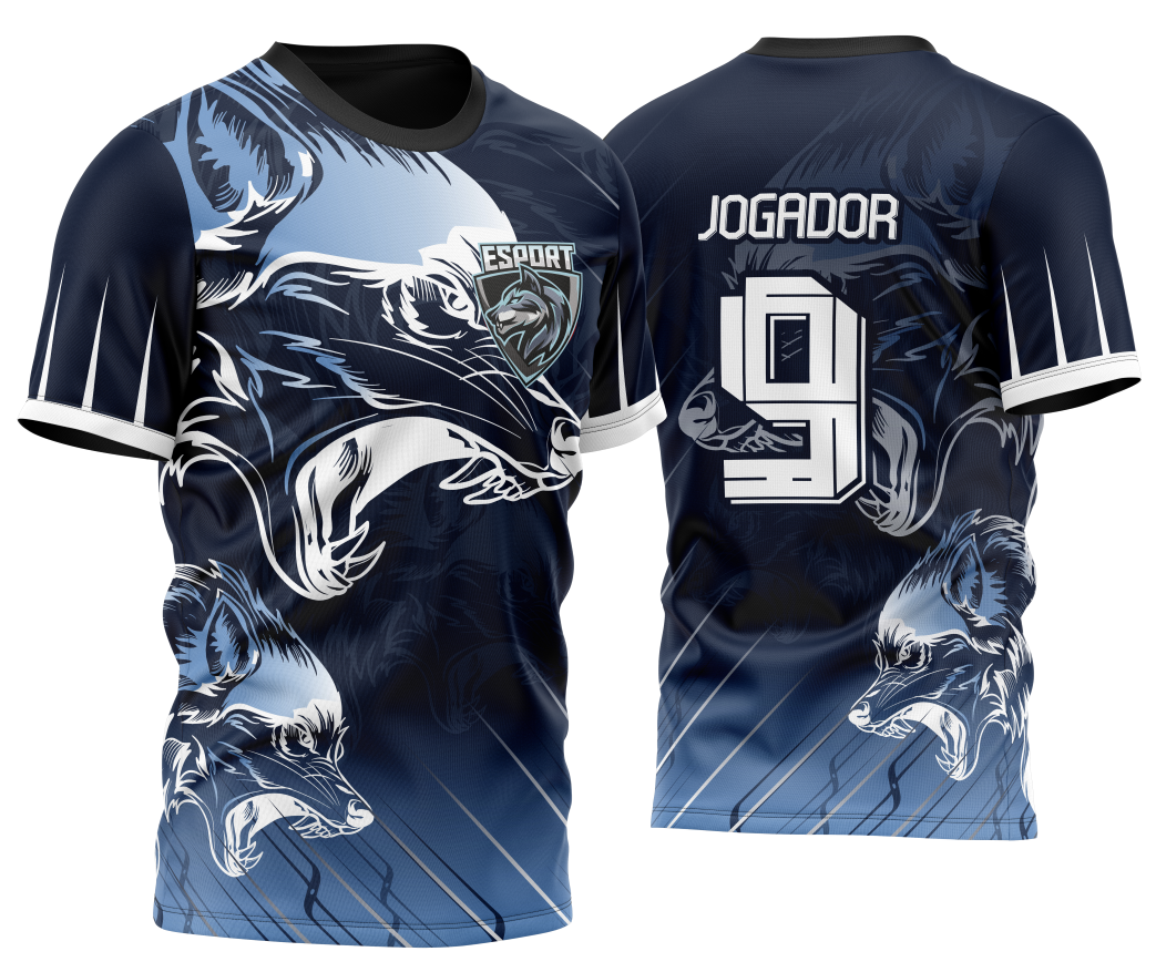 Arte Vetor Camisa de Time Lobos