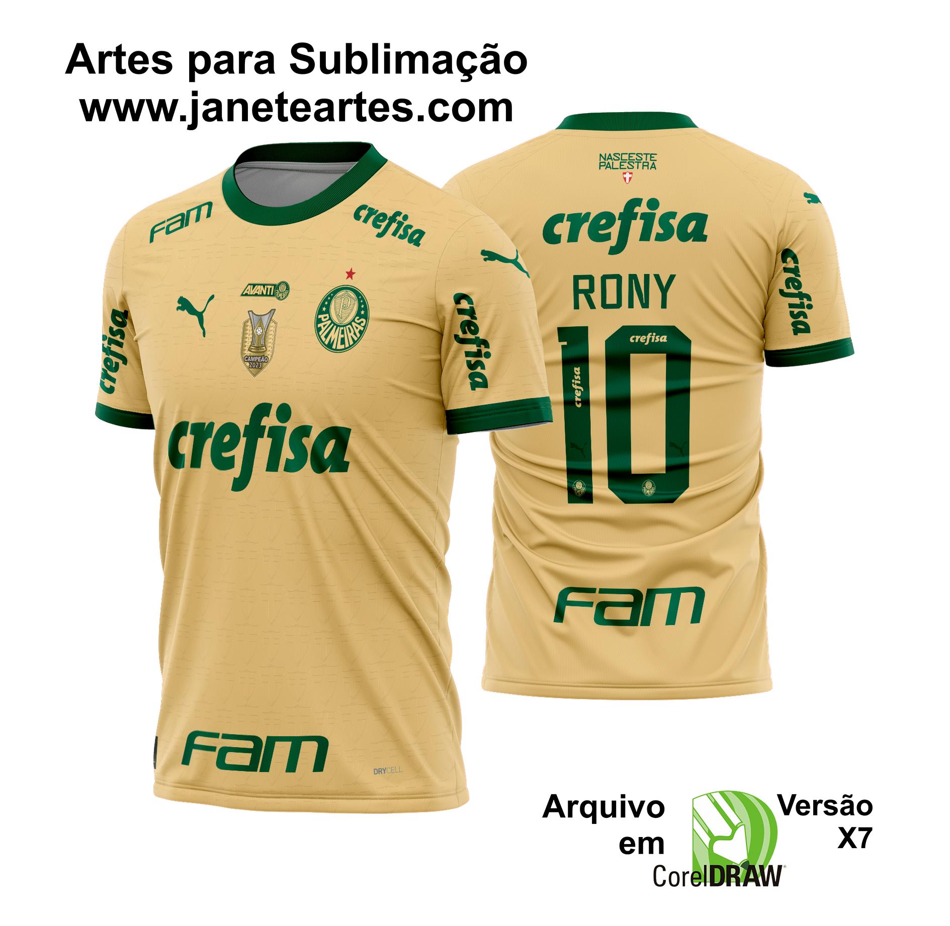 Arte Vetor Camisa do Palmeiras Terceira 2024 - 2025 - Janete Artes