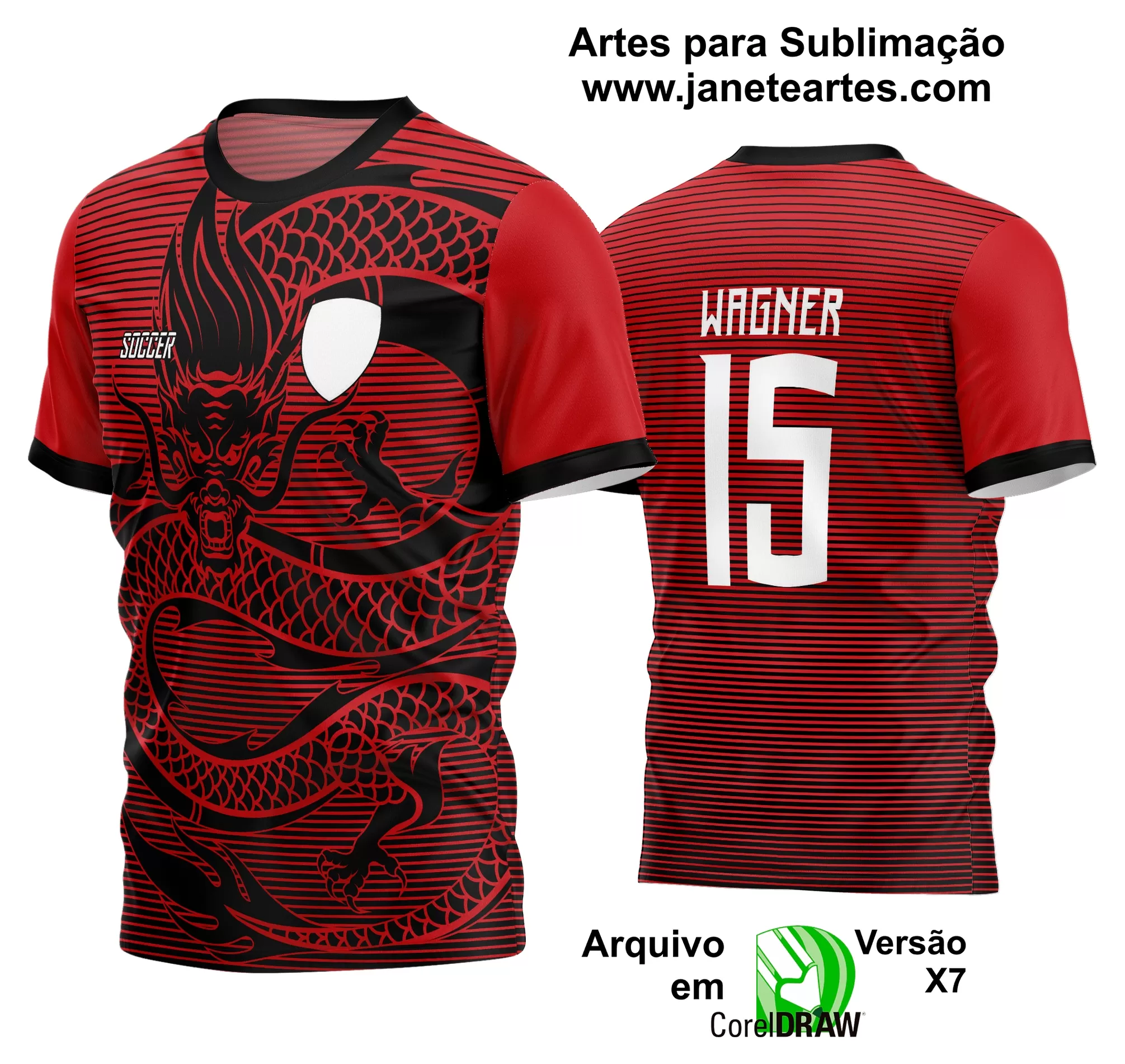Arte Vetor Estampa Camisa Time Amador Futebol 2024